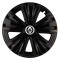 Set 4 capace roti Glory negru R15 pentru gama auto Renault