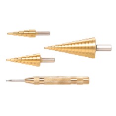 WADFOW - SET 3 BURGHIE CONICE IN TREPTE SI PUNCTATOR PowerTool TopQuality foto