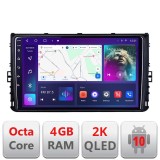 Navigatie grupul VW C-933 Android Octa Core Ecran 2K QLED GPS 4G 4+32GB 360 KIT-933+EDT-E409-2K CarStore Technology