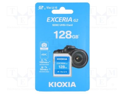 KIOXIA Card de memorie SDXC 128GB R: 100MB/s UHS I U3 V30 25&amp;divide;85&amp;deg;C foto