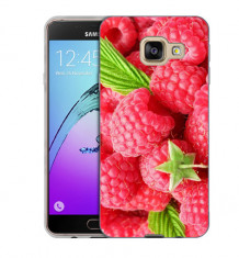 Husa Samsung Galaxy A3 2016 A310 Silicon Gel Tpu Model Raspberries foto
