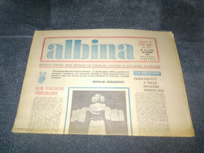 REVISTA ALBINA NR 12 DECEMBRIE 1983