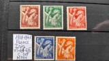 1939-1941-Franta-Iris YT431-435 c.set - MNH, Nestampilat