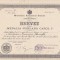 Brevet medalia jubiliara Carol I 1905 1906