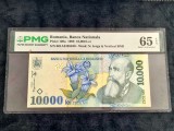 Bancnotă gradată 10.000lei din 1999 PMG65EPQ