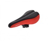 Șa Bicicletă MTB Leoshi, 260x160mm, Negru/Roșu, Poliuretan, 255x135mm, 430g