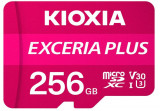 Card de memorie microSDXC Kioxia Exceria Plus (M303) 256GB,UHS I U3+ adaptor, LMPL1M256GG2