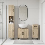 Cumpara ieftin Set de cabinet pentru baie cu 3 piese HAARLEM Stejar Sonoma