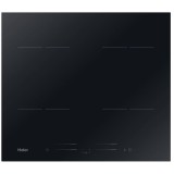 Plita Incorporabila Haier HAIPSJ64MC, Inductie, 4 Zone, 60 cm, Wi-Fi&amp;amp;Bluetooth, Negru