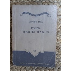 POEZIA MARIEI BANUS-DUMITRU MICU