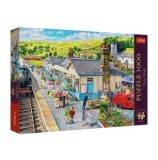 Cumpara ieftin Puzzle Trefl Premium Plus Tea Time - Statia din sat, 1000 piese