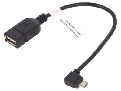 Cablu OTG USB 2.0 USB A la Micro USB unghiular foto