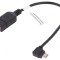 Cablu OTG USB 2.0 USB A la Micro USB unghiular