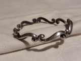 Argint BRATARA MASIVA art nouveau 1900 FRANTA splendida UNICA manopera SUPERBA