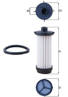 MAHLE HX 232D Filtru hidraulic, cutie de viteze automata foto
