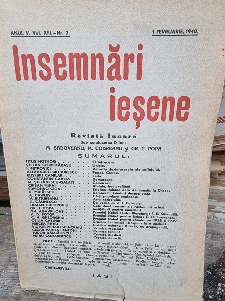 Revista Insemnari Iesene nr.2/1940