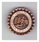 Insigna Dezna Ad augusta per angusta 4 XII 81 - 4 XII 83, cu alb, stare buna