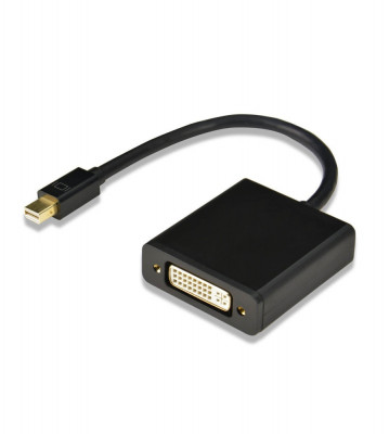 Mini DisplayPort la DVI Mama Adaptor pentru Apple MacBook-Culoare Negru foto