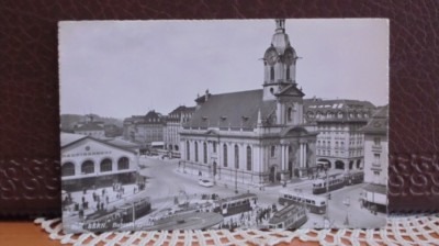 ELVETIA - BERNA - BUBENBERGPLATZ - 1956 - CIRCULATA, TIMBRATA. foto