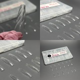 Tipsuri din gel &bdquo;3D diamonds&rdquo;, balerină lungă, 09, 120 buc, 12 dimensiuni