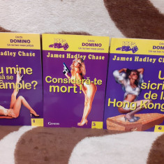 JAMES HADLEY CHASE ROMANE POLITISTE (3 VOL) COLECTIA DOMINO