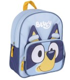 Rucsac Copii Cerda Bluey cu Urechi 3D Buzunar Frontal Bretele Reglabile 15.5x30x10cm Polyester