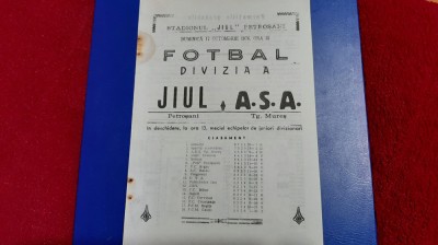 program Jiul - ASA Tg. Mures foto