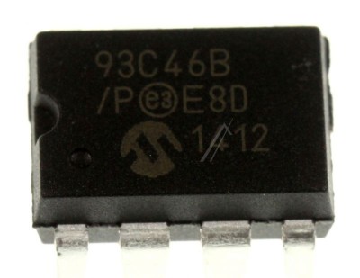 C.I., EEPROM SERIAL 1K, DIP8 93C46B/P MICROCHIP foto