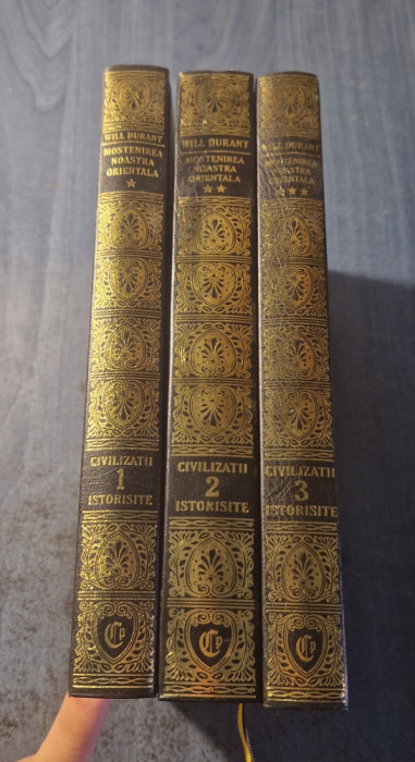 Mostenirea joastra orientala 3 volume Will Durant editie de lux