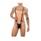 Bikini String Bodysuit Barbati, Negru, S-L
