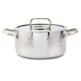 Oala otel inoxidabil capac de sticla 2.5L 20cm Zilan ZLN1313