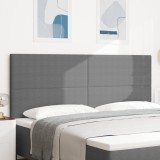 vidaXL Tăblie de pat design simplu, gri deschis, 200 cm catifea raiată