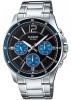 Ceas Barbatesc Casio Collection MTP-1374D-2A, Inox, Analog, Quartz, 44mm, Rezistent la Apa