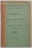 TUTELA IN DREPTUL ROMAN SI ROMIN , TEZA PENTRU LICENTA IN DREPT de DUMITRU CONSTANTINESCU , 1905