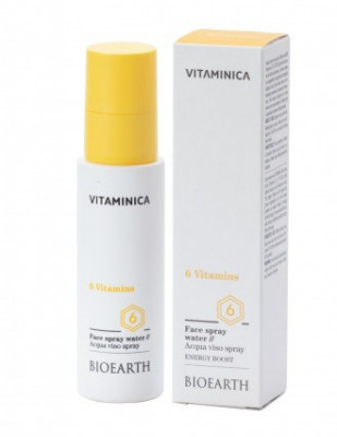 Apa de fata spray cu 6 vitamine si acid hialuronic, 100ml , Vitaminica Bioearth foto