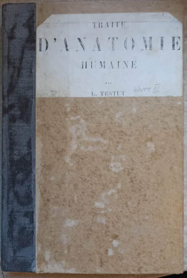 TRAITE D&amp;#039;ANATOMIE HUMAINE VOL.3 -COLECTIV foto