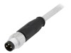 Conector M8 tată 3 pini drept cu cablu 10m PVC HARTING