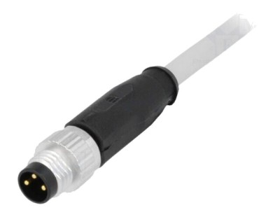 Conector M8 tată 3 pini drept cu cablu 10m PVC HARTING foto