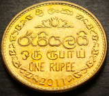 Cumpara ieftin Moneda exotica 1 RUPIE - SRI LANKA, anul 2011 * cod 3570 = A.UNC, Asia