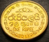 Cumpara ieftin Moneda exotica 1 RUPIE - SRI LANKA, anul 2011 * cod 3570 = A.UNC, Asia