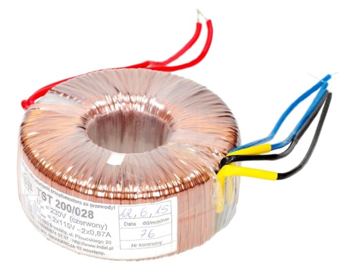 Transformator toroidal 200VA 230V 115V