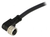 Conector M8 Mamă 4 PIN 90&deg; Cu Cablu IP67