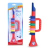 Trompeta Bontempi copii, 8 taste, multicolor, plastic, 3 ani+