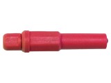 Conector banană 4mm 20A 1kV roşu cu izolaţie nichelat