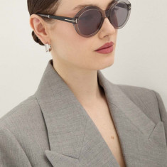 Tom Ford ochelari de soare femei, culoarea gri, FT1088_5520C