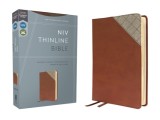 Niv, Thinline Bible, Leathersoft, Brown, Red Letter, Comfort Print