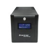 UPS 1000VA/600W cu baterii 2x7.5Ah si 4 prize schuko, LCD, USB Breckner Germany