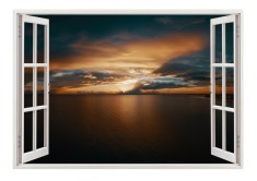 Autocolant decorativ, Fereastra, Natura si peisaje, Multicolor, 85 cm, 2525ST foto