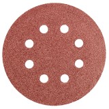Disc abraziv cu gauri 125 mm K60 pentru slefuitor, set 5 buc Graphite