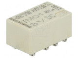Releu electromagnetic DPDT 3VDC 2A 0,5A/125VAC